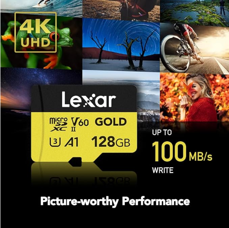 Lexar Professional Gold Microsdxc Uhs Ii Card – 128Gb B