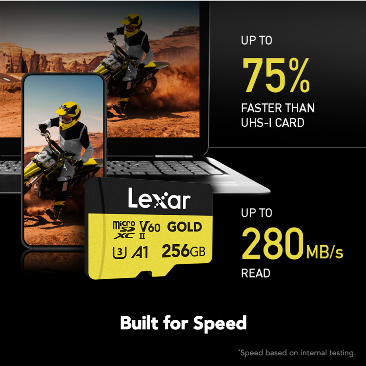 Lexar Professional Gold Microsdxc Uhs Ii Card – 256Gb Aa Lexar Professional Gold Microsdxc Uhs Ii Card – 256Gb Aa