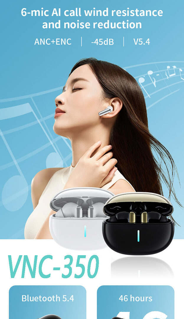 Valdus Vnc 350 Anc+Enc Earbuds A