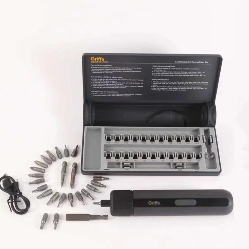 Griffe Cordless Electric Screwdriver Set Griffe Cordless Electric Screwdriver Set