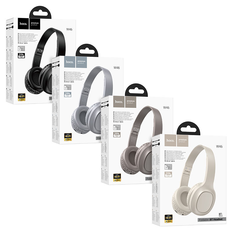 Hoco W46 Folding Bluetooth Headphone C Hoco W46 Folding Bluetooth Headphone C