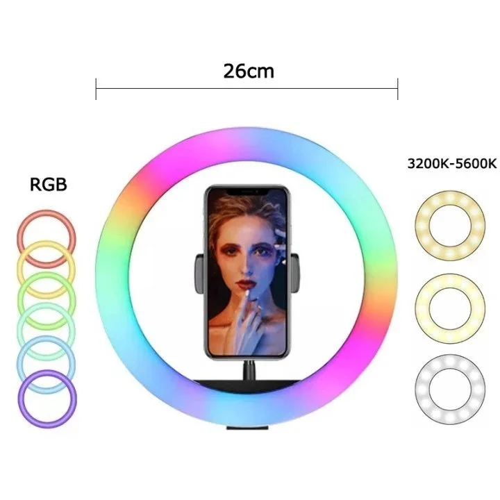 Mj26 Rgb Led Soft Ring Light 10Inch C