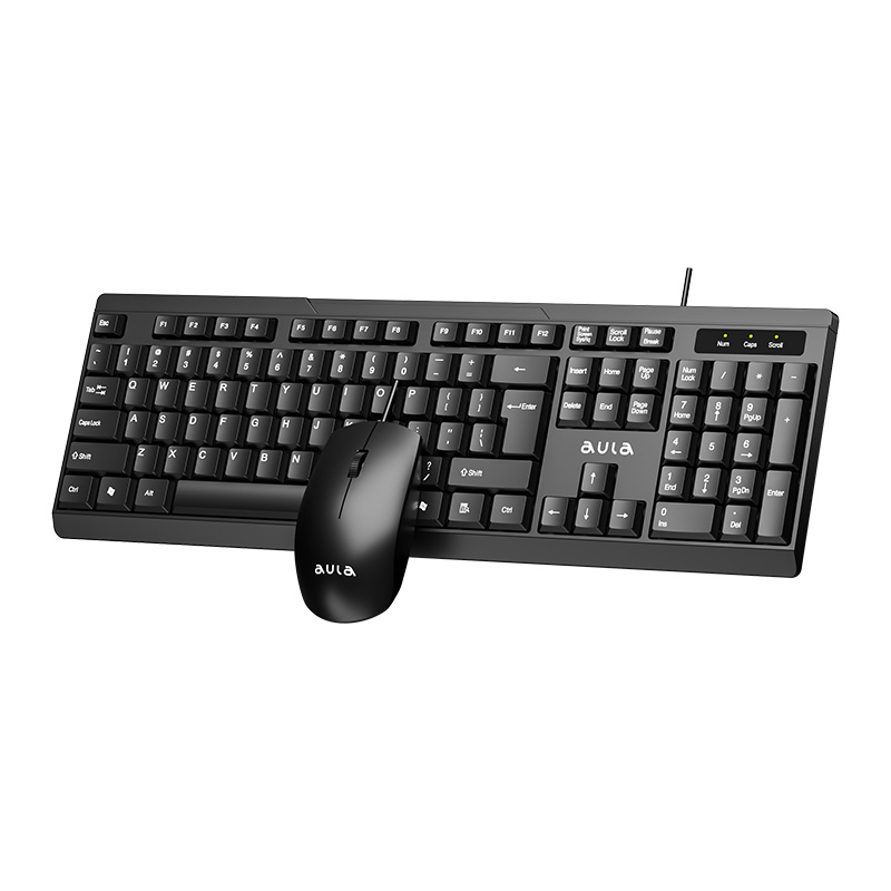 Aula Ac101 Usb Wired Keyboard &Amp; Mouse Combo A