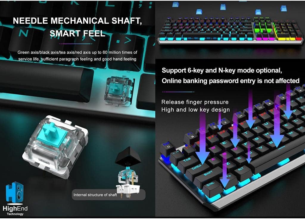 Aula F2066 Ii Wired Mechanical Gaming Keyboard C