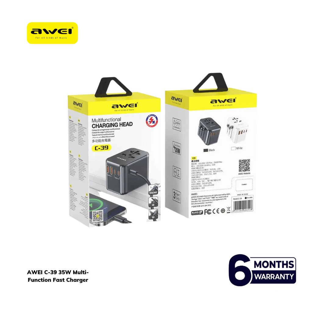 Awei C 39 35W Multi Function Fast Charger A