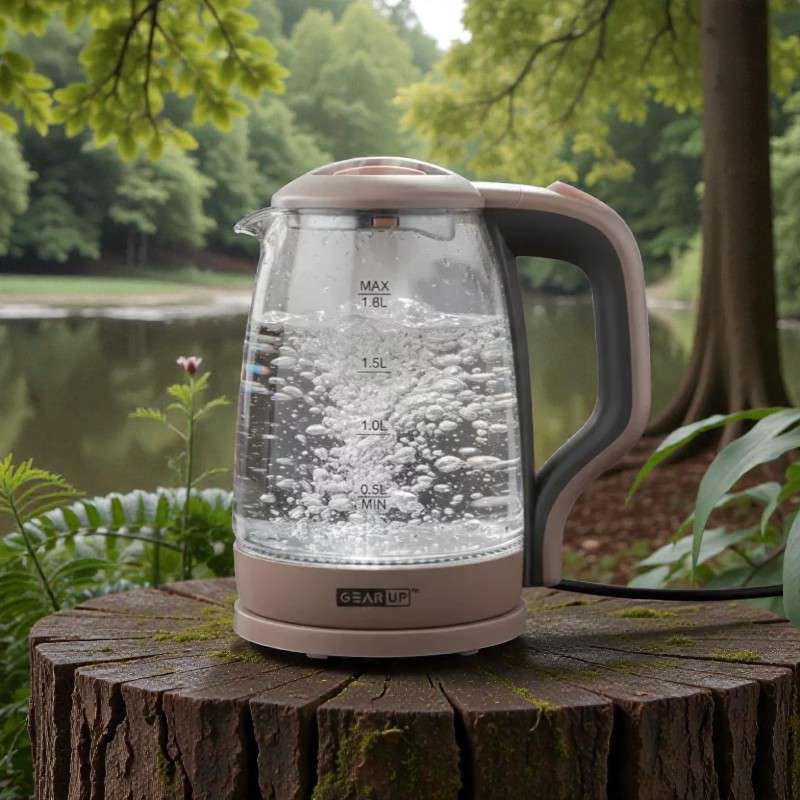 Gearup Electric Glass Kettle 1 8L (1500W) A