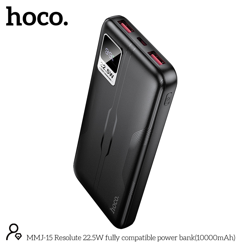 Hoco Mmj15 Resolute 22.5W 10000Mah Fast Charging Power Bank Hoco Mmj15 Resolute 22.5W 10000Mah Fast Charging Power Bank