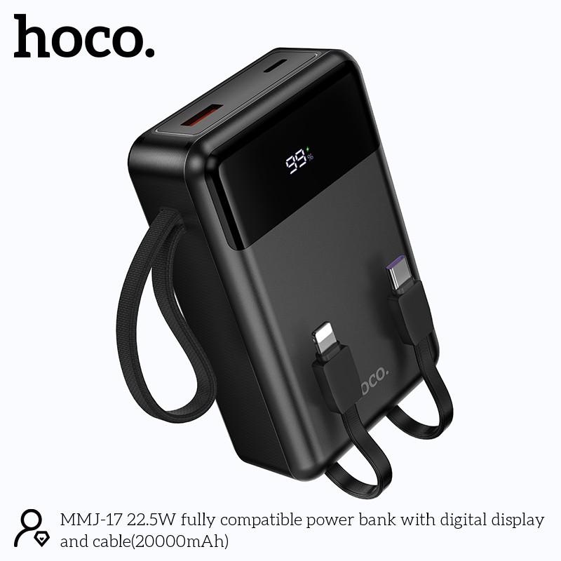 Hoco Mmj17 22.5W Fully Compatible 20000Mah Power Bank Hoco Mmj17 22.5W Fully Compatible 20000Mah Power Bank