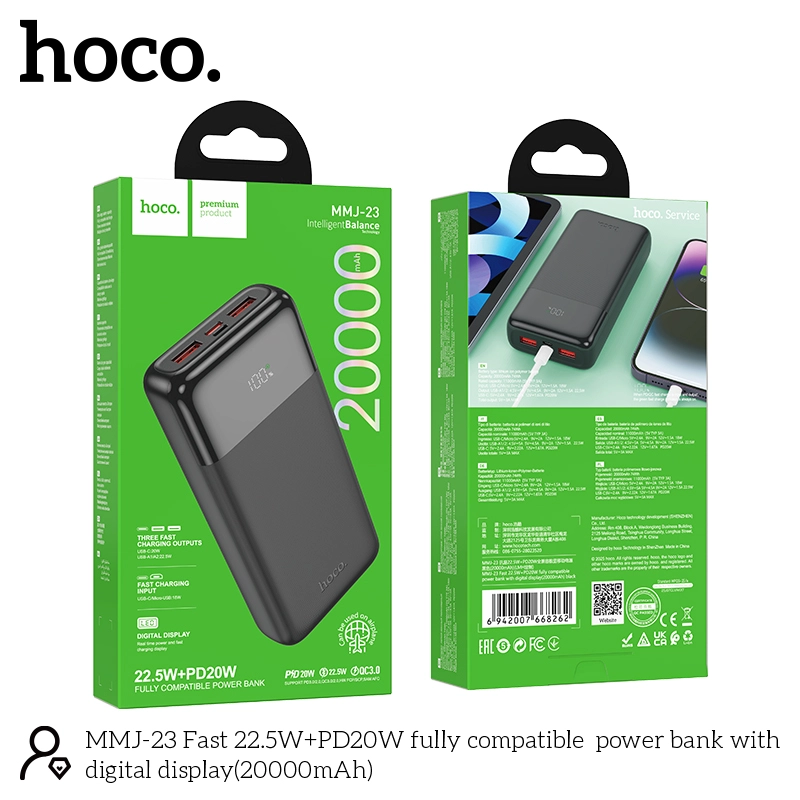 Hoco Mmj23 22 5W Fast Charging 20000Mah Power Bank C Hoco Mmj23 22 5W Fast Charging 20000Mah Power Bank C
