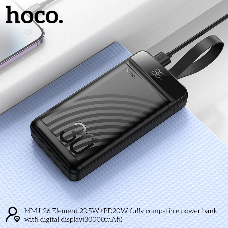 Hoco Mmj26 Element 22 5W+Pd20W 30000Mah Power Bank B Hoco Mmj26 Element 22 5W+Pd20W 30000Mah Power Bank B
