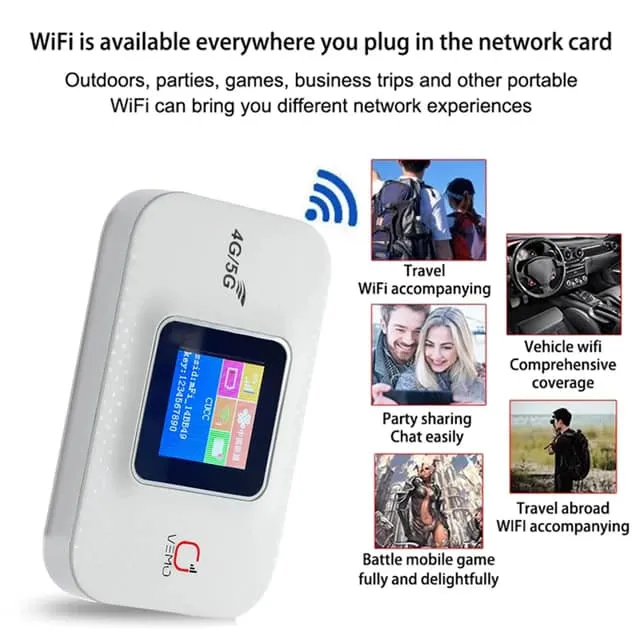 Vemo E5783 Plus 4G 5G Pocket Wifi Router 300Mbps A