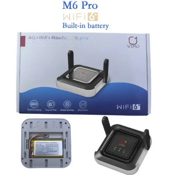 Vemo M6 Pro 300Mbps 4G Lte Pocket Router B