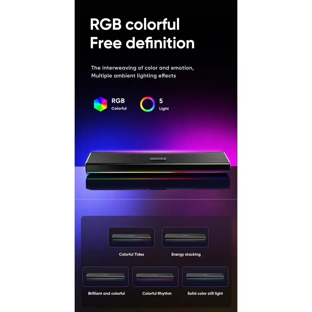 Awei Ka51 Wireless Speaker With Rgb Lights 12W A