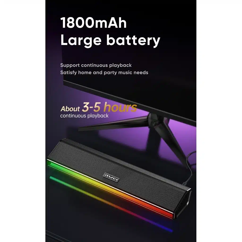 Awei Ka51 Wireless Speaker With Rgb Lights 12W C