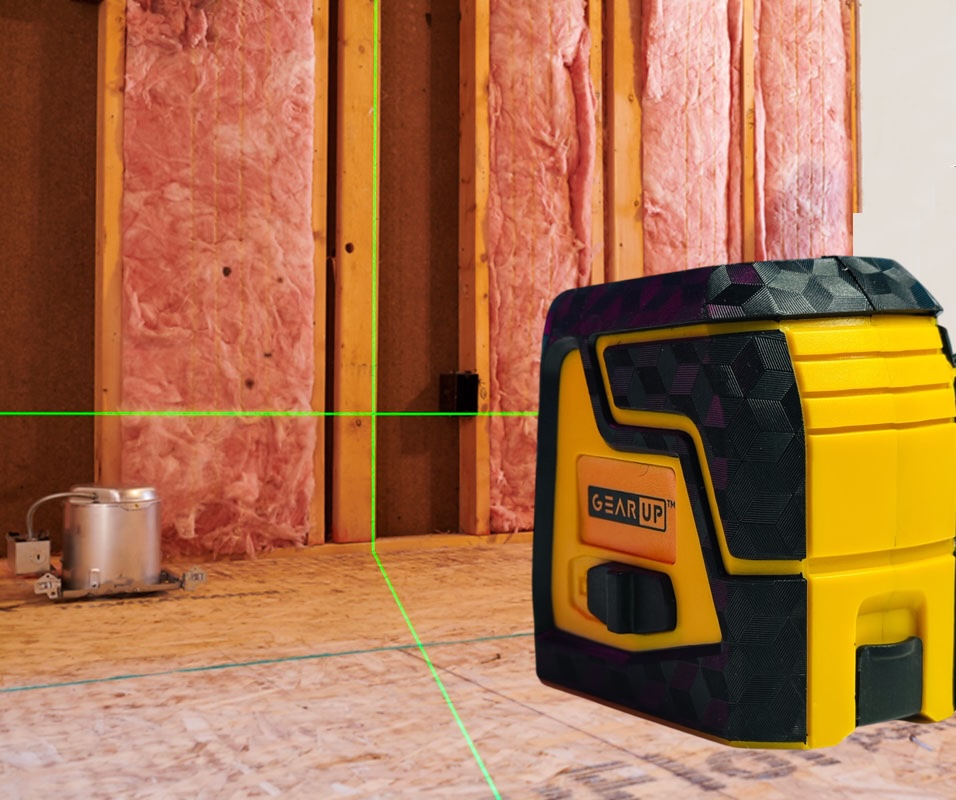Gearup Self Leveling Cross Line Laser Green Beam B