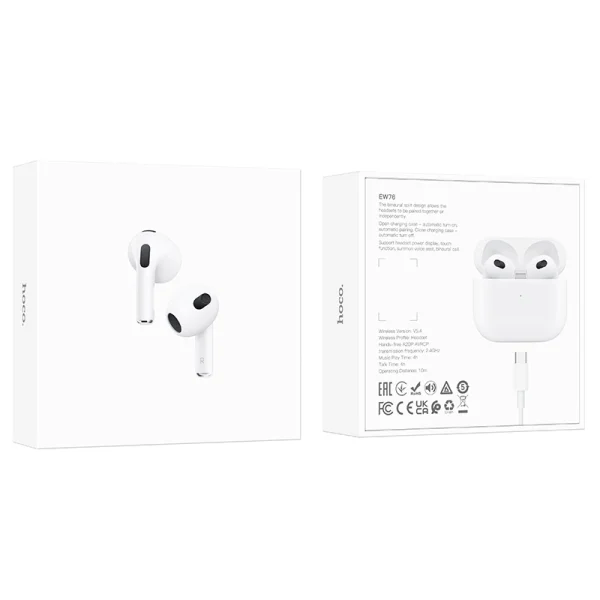Hoco Ew76 True Wireless Stereo Bluetooth Earbuds D