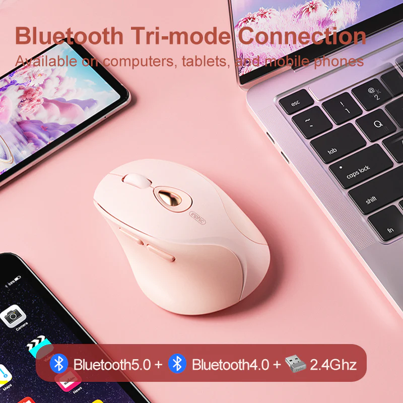 Inphic Dr801 Tri Mode Wireless Mouse A