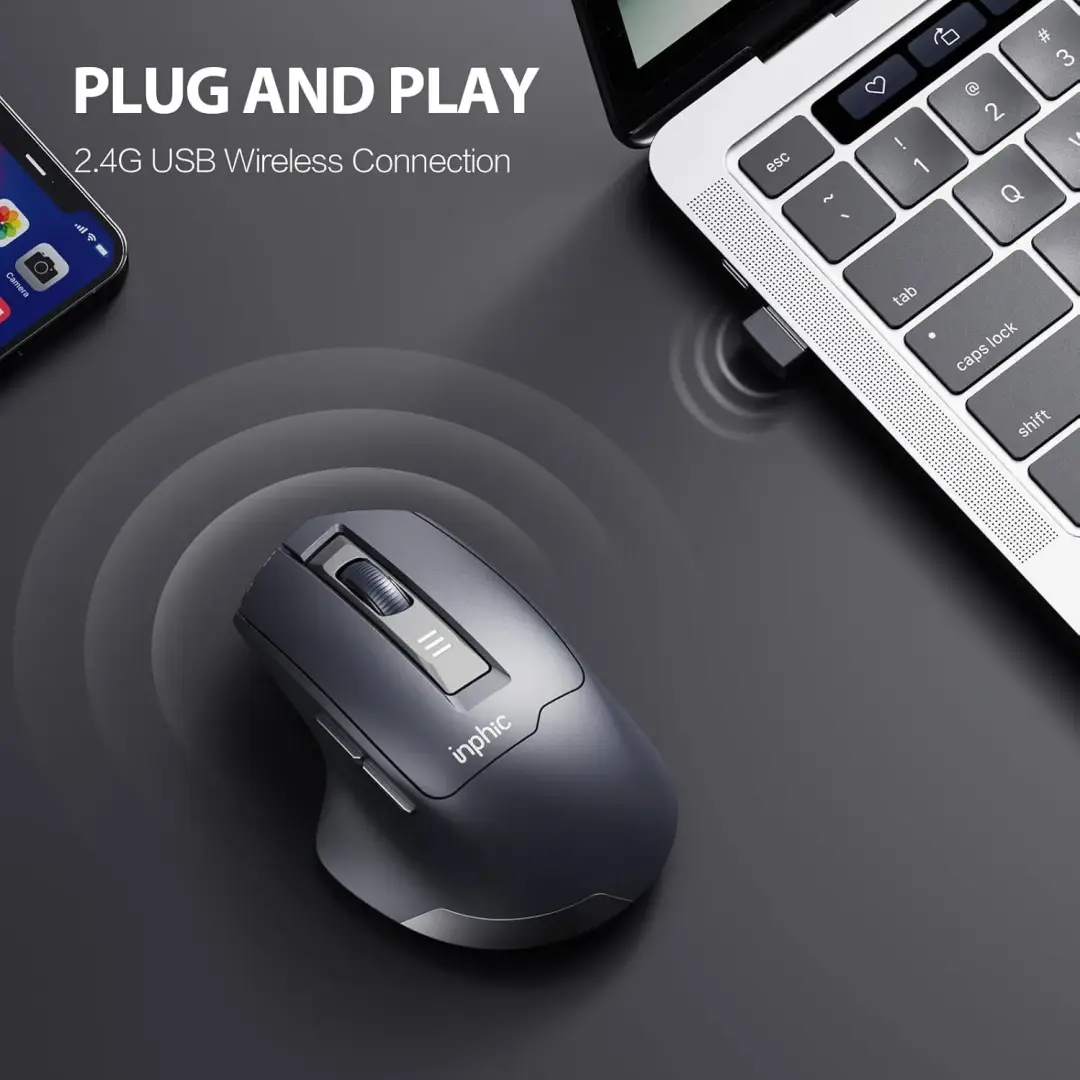 Inphic M9 Rechargeable 2 4G Wireless Mouse A