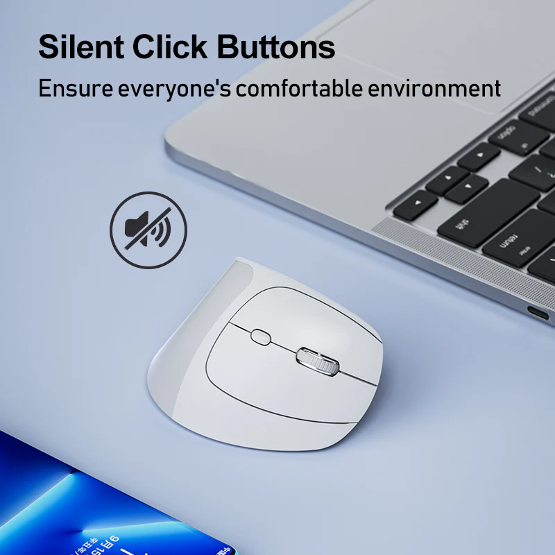 Inphic X9 Pro Silent 2 4G &Amp; Bluetooth Vertical Wireless Mouse A