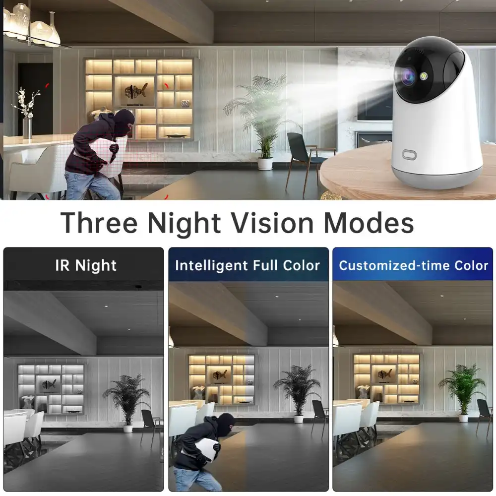 Lenovo C35 3Mp Pan &Amp; Tilt Wifi Camera D