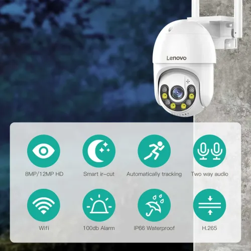 Lenovo X5T 3Mp Pan &Amp; Tilt Wifi Camera A