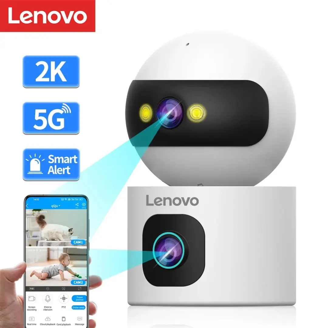 Lenovo Xw1 U 3Mp Dual Lens Pan &Amp; Tilt Wifi Camera F