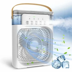 Gearup Air Cooler Fan With Mist Flow – White Color