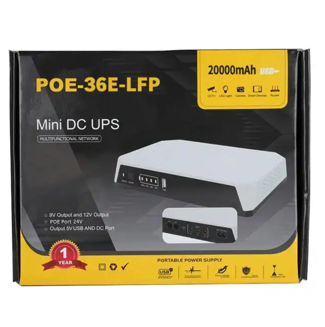 Ske Poe 36E Lfp 20,000Mah Mini Dc Ups – 36W High Power Backup With Lifepo4 Battery Bhjk Ske Poe 36E Lfp 20,000Mah Mini Dc Ups – 36W High Power Backup With Lifepo4 Battery Bhjk